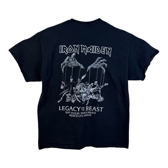RARE Iron Maiden Legacy Of The Beast Tour Shirt XL Mexico City Night Of The Dead - Picture 4 of 10